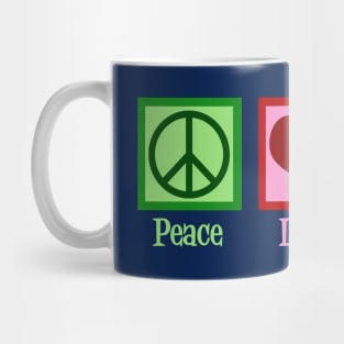 Peace Love Guitar Mug